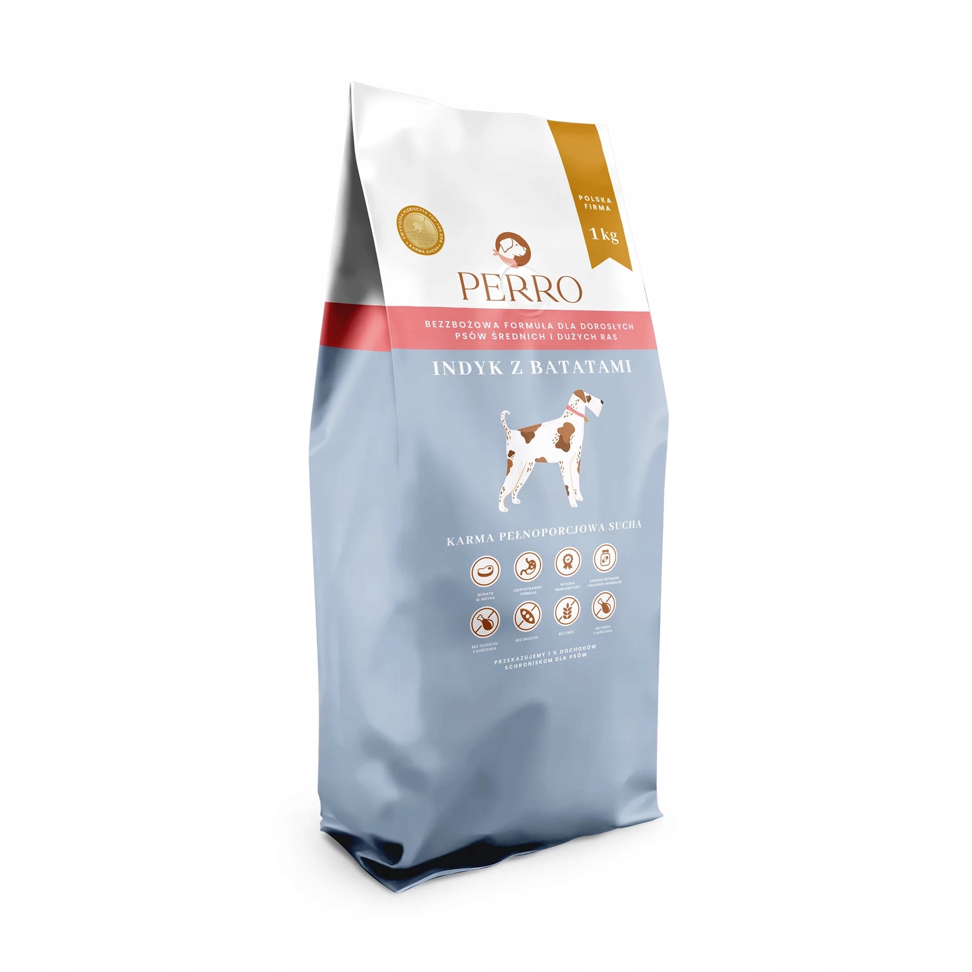 Perro INDYK Z BATATAMI sucha karma dla psów z alergią 1 kg