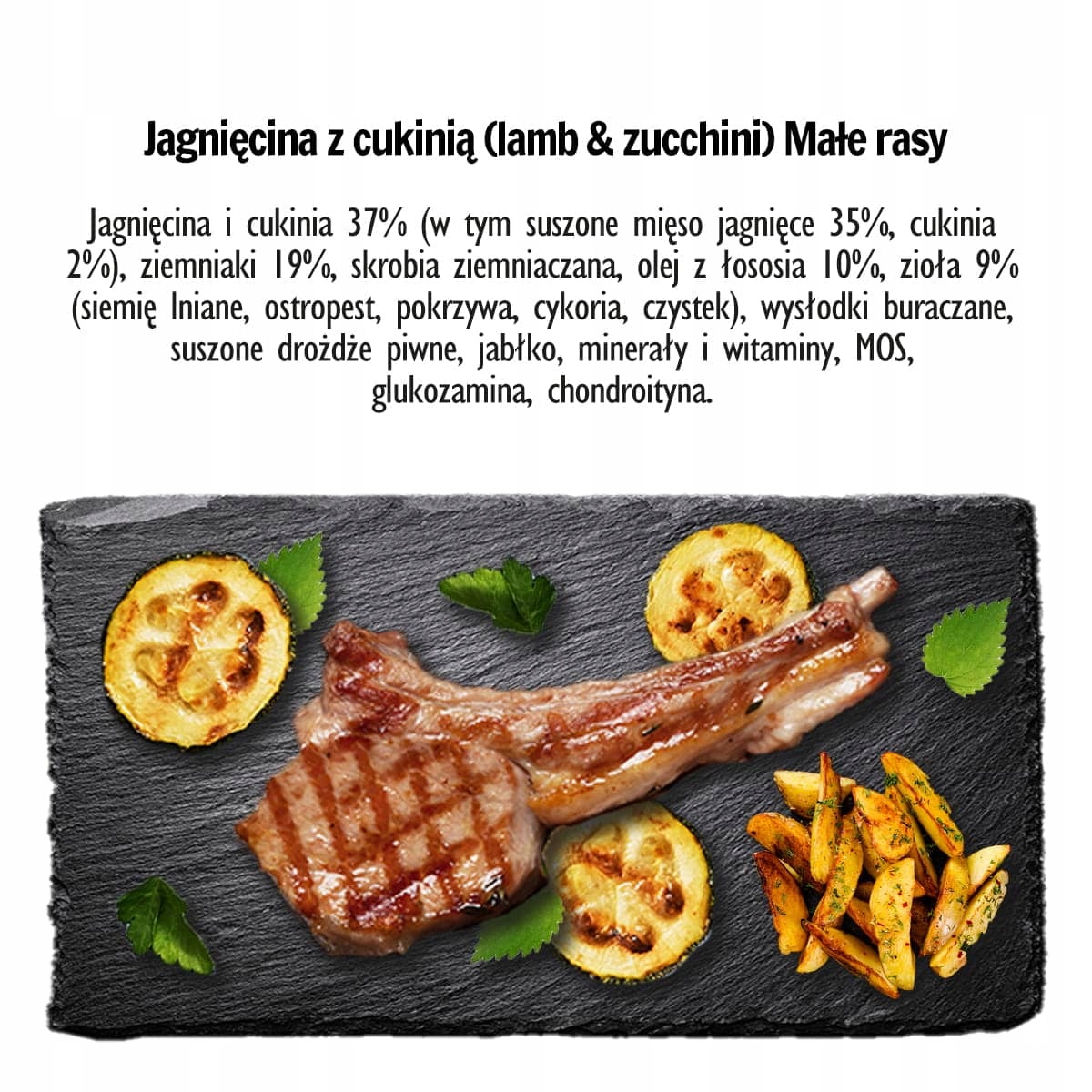 Paka Zwierzaka sucha karma dla psa JAGNIĘCINA CUKINIA 1,5 kg małe rasy