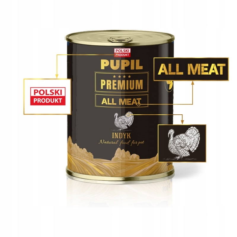 PUPIL mokra karma dla psa INDYK gold 400 g