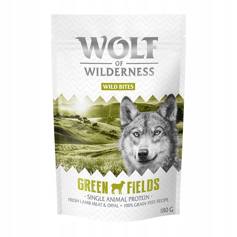 Wolf Of Wilderness przysmaki dla psa JAGNIĘCINA 180 g Wild Bites