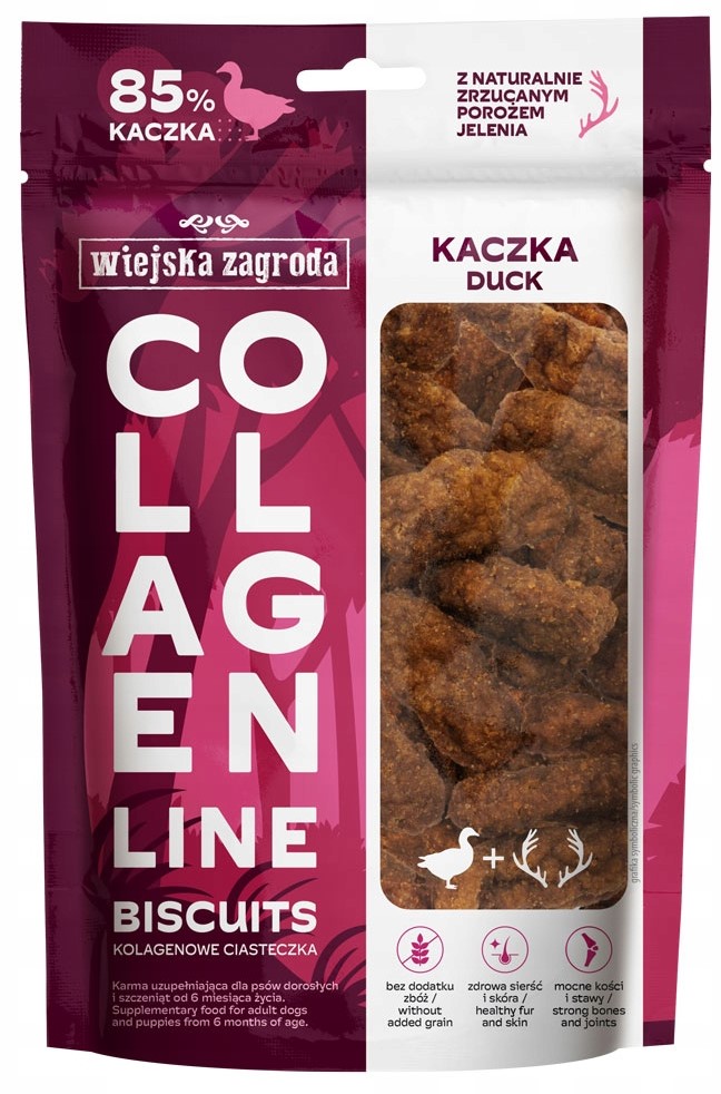 WZ Przysmak dla psa Kolagenowe ciasteczka z kaczką 90g