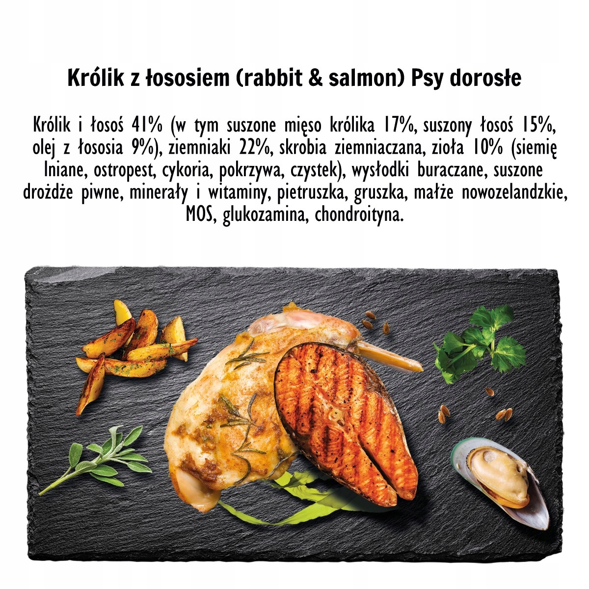 Paka Zwierzaka sucha karma Królik z łososiem 1,5 kg
