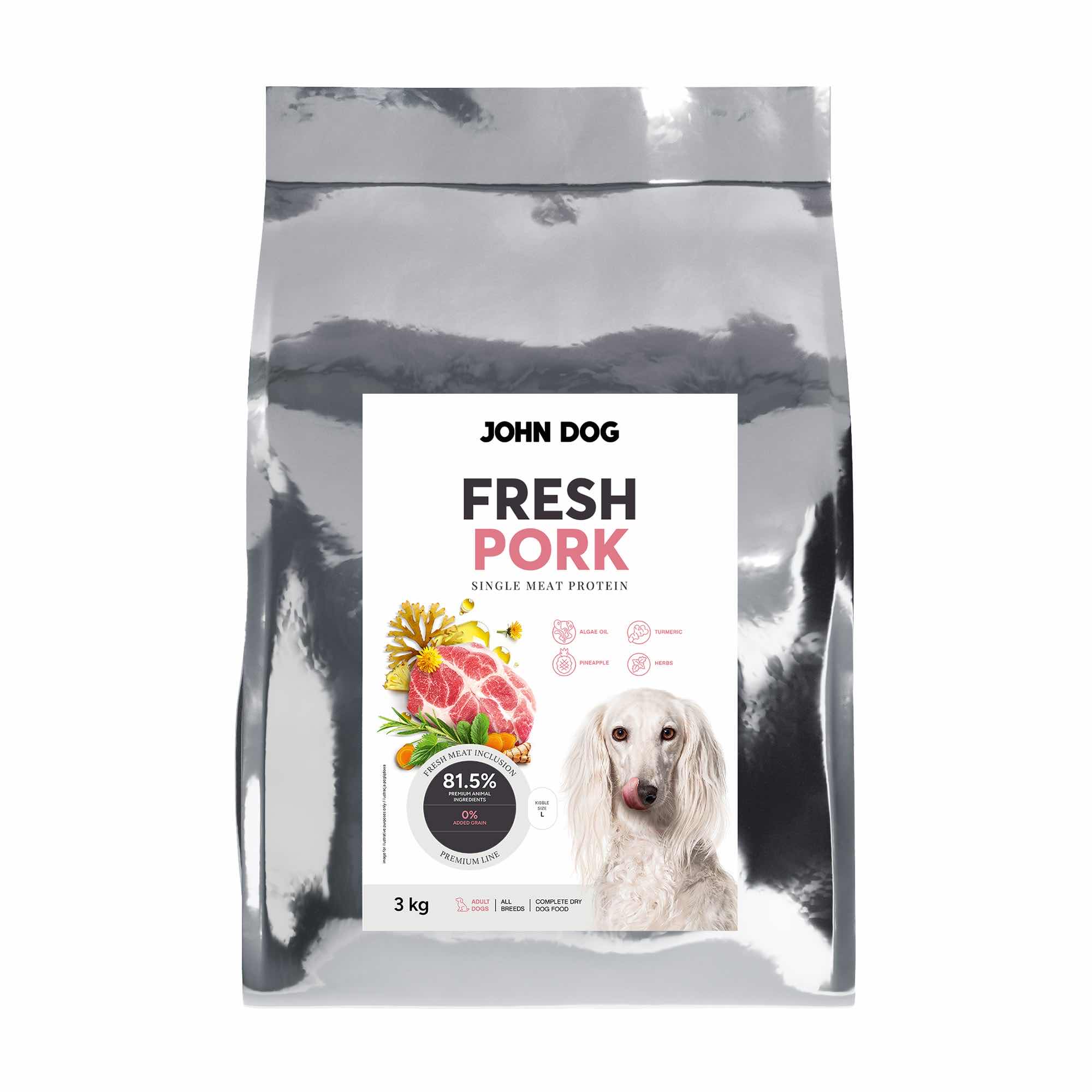 JD Fresh sucha karma WIEPRZOWINA dla psa 3 kg