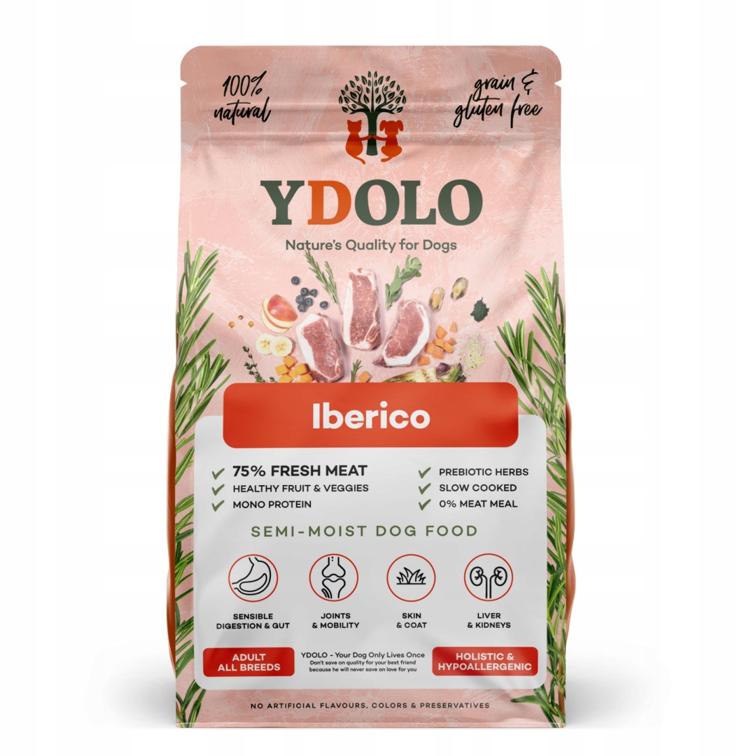 YDOLO karma dla psa IBERICO WIEPRZOWINA karma półwilgotna 10 kg