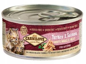Carnilove kitten mokra karma dla kociąt INDYK ŁOSOŚ 100g