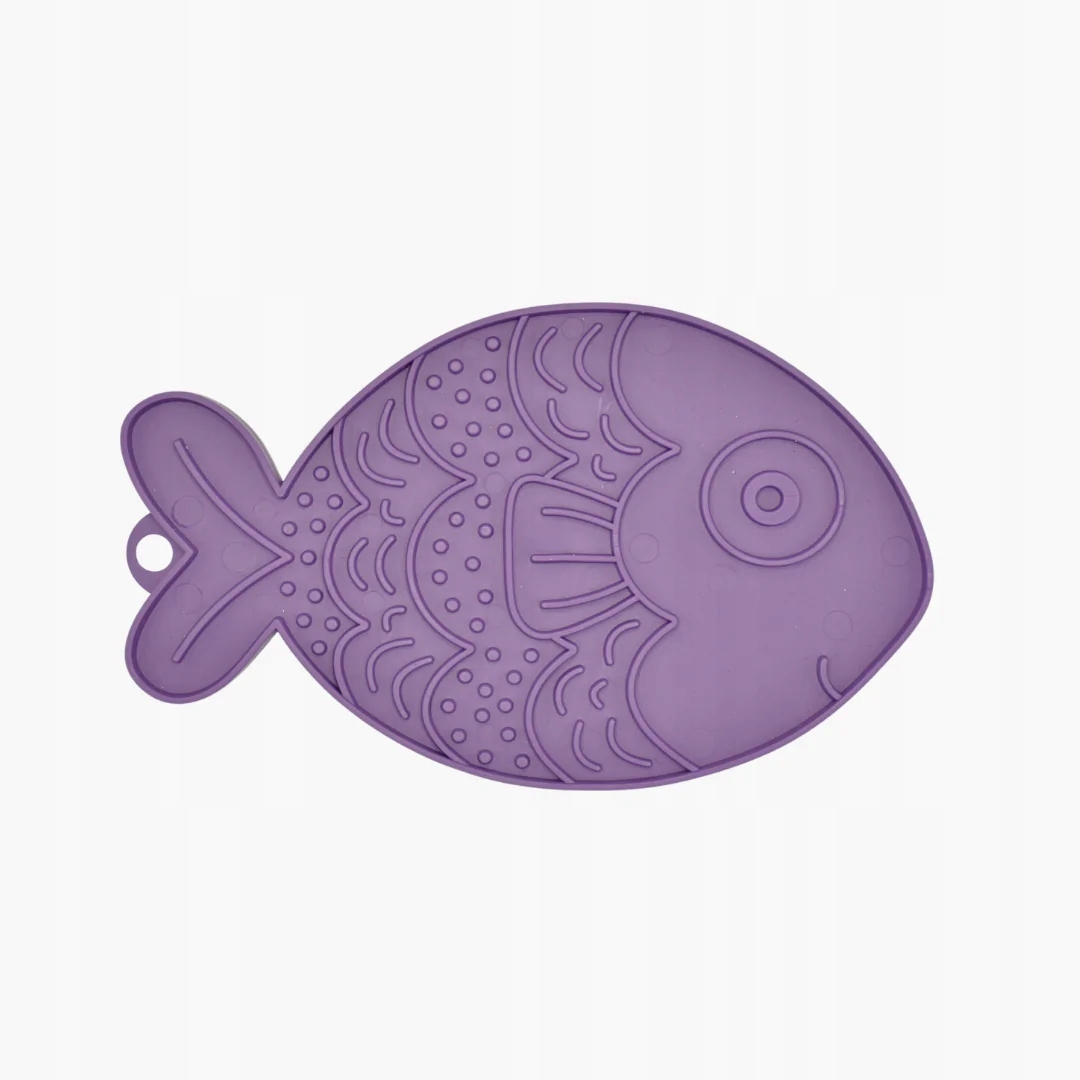 Fiboo Mata do Lizania dla Psa i Kota rybka Fishka FIOLET