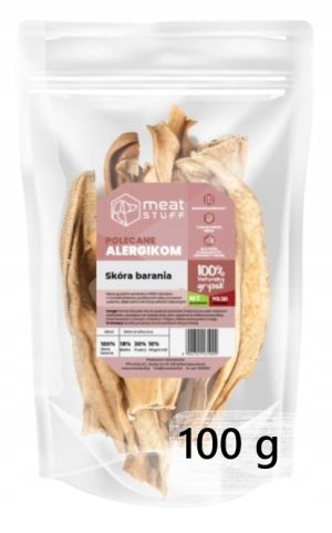 Meatstuff SKÓRA BARANIA 15 cm gryzak dla psa 100g worek strunowy