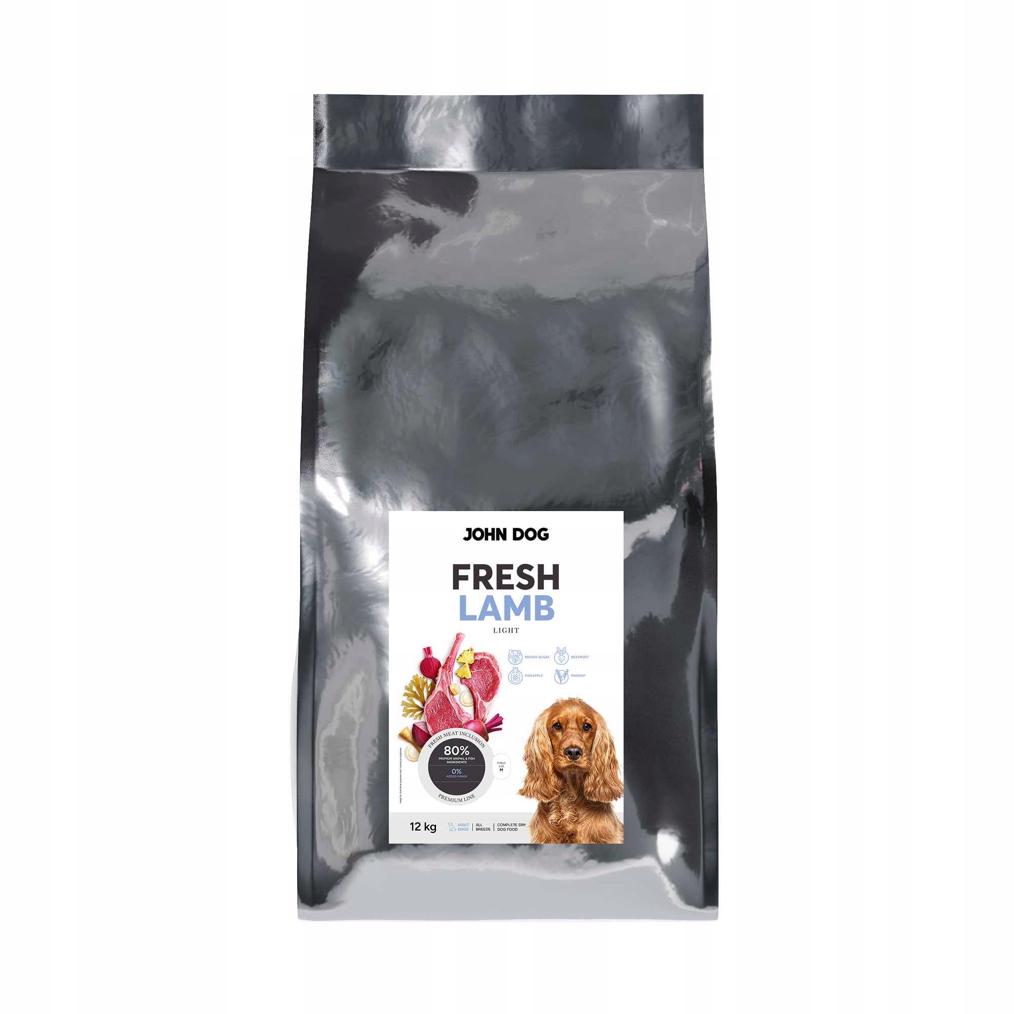 JD Fresh sucha karma JAGNIĘCINA LIGHT dla psa 12 kg