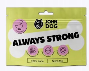 JD kość do żucia ALWAYS STRONG z gęsią 12cm