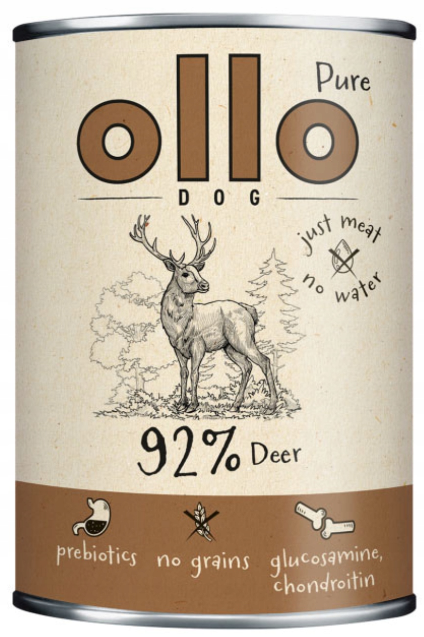 Ollo mokra karma dla psa Pure JELEŃ 400g