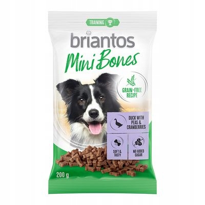 Briantos Mini Bones kaczka żurawina 200g
