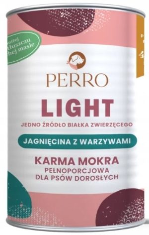 Perro LIGHT JAGNIĘCINA WARZYWA karma mokra dla psa 400g