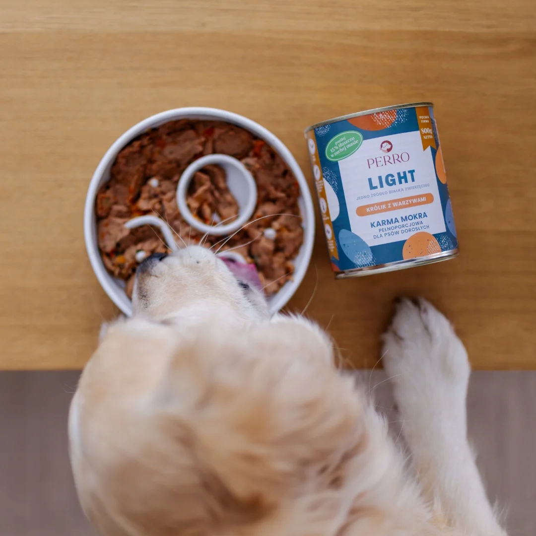 Perro LIGHT KRÓLIK Z WARZYWAMI 400g mokra karma dla psa monobiałkowa