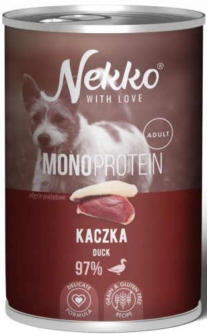 Nekko karma mokra dla psa KACZKA 400g karma monoproteinowa