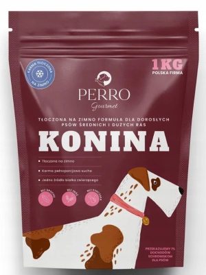 Perro sucha karma dla psa KONINA 1 kg tłoczona na zimno średnie duże rasy