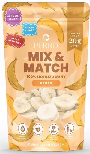BANAN Perro MIX & MATCH przysmaki liofilizowane  20 g