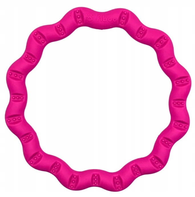 Fiboo Szarpak dla psa Fringo – szarpak i dysk 2w1 różowy 18cm