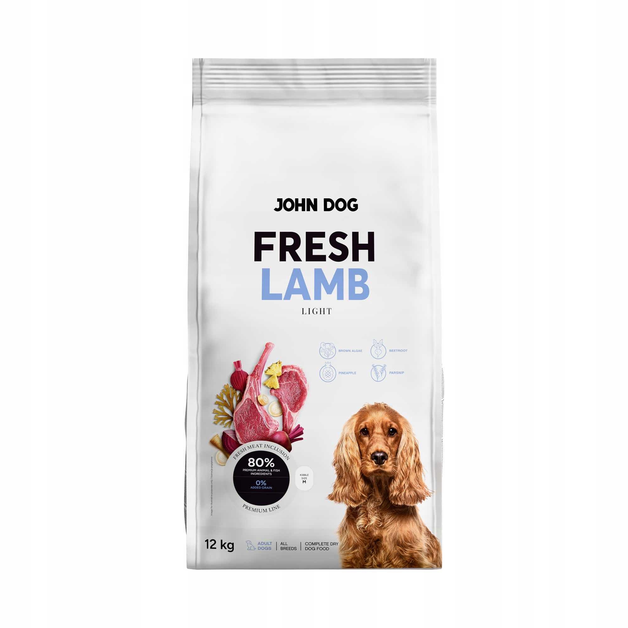 JD Fresh sucha karma JAGNIĘCINA LIGHT dla psa 12 kg
