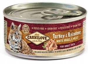 Carnilove mokra karma dla kota INDYK RENIFER 100g