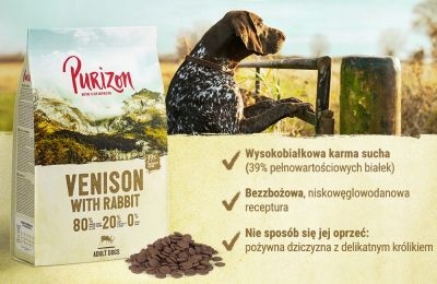 Purizon Adult dziczyzna z królikiem BEZ ZBÓŻ 1KG